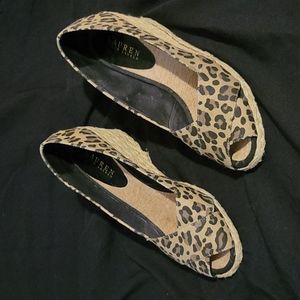 Lauren Ralph Lauren Cecilia Leopard Burlap